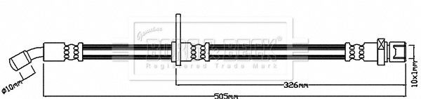 BORG & BECK Pidurivoolik BBH8261